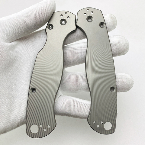 Titanium Alloy Blade Handle Patch for C81 Knife Titanium Alloy Para 2 Patch DIY Accessories ► Photo 1/5
