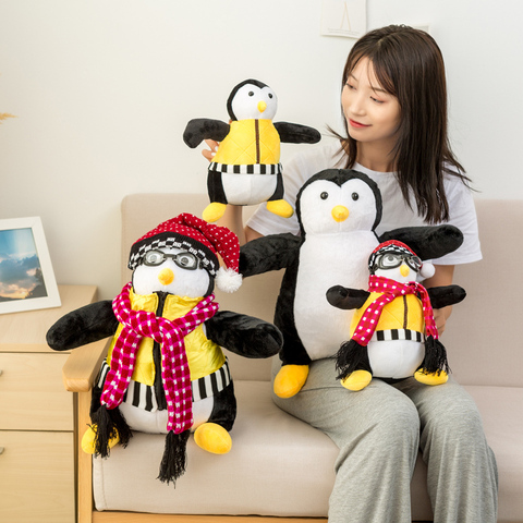Buy Online 45cm Tv Serious Friends Penguin Plush Toys Cute Animal Joey S Friend Hugsy Penguin Rachel Stuffed Dolls Children Christmas Gift Alitools