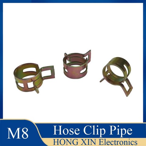 1Pcs 8mm for choose Fuel Spring Clip Vacuum Silicon Hose Clamp Autos Autos Spring Clip Fuel Oil Water Hose Pipe Tube Clamp ► Photo 1/5