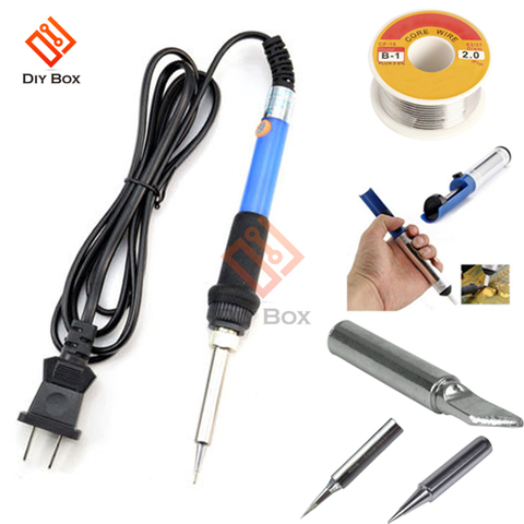 Soldering Iron 60W Adjustable Temperature Electric Solder Iron Rework Station Handle Heat Pencil Welding Repair Tools Kits ► Photo 1/6