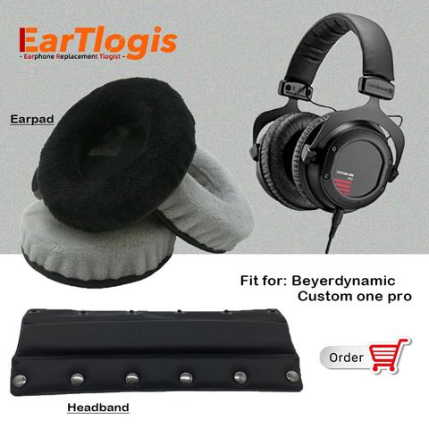 EarTlogis Replacement Parts for Beyerdynamic Custom one Pro Earpads Earmuff Cover Bumper Cushion Cups Pillow Headband Sleeve ► Photo 1/6