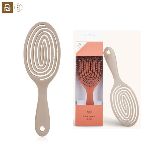 Xiaomi XINZHI Relaxing elastic massage Comb Portable Hair Brush Massage Brush Anti-static Magic Brushes Head Combs Women Gift ► Photo 1/6