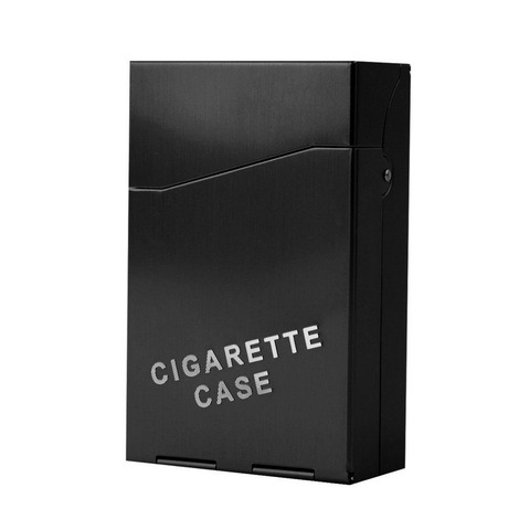 OUTAD 4 Colors Portable Case for Cigarette Metal Case Aluminum 20 Pieces Cigar Cigarette Tobacco Holder Storage Case Pocket Box ► Photo 1/6