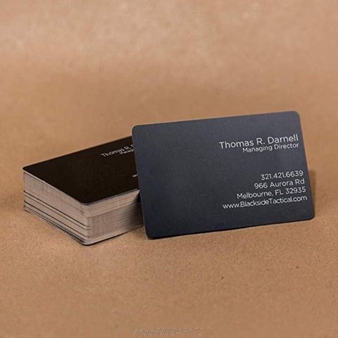 50Pcs Blank Sublimation Metal Name Card Thick Laser-  Engraved Smooth DIY Custom Metal Blank Printing Business  F09 21 Dropship ► Photo 1/6