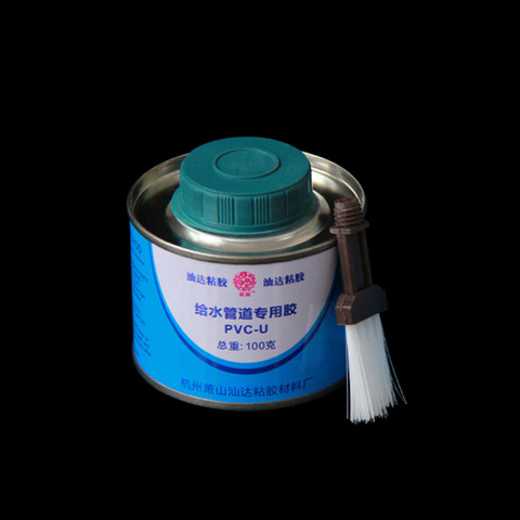 1PCS Clearance promotion Fast adhesives for drainage of PVC glue water pipe plastics appropriative super glue with brush 100g ► Photo 1/3