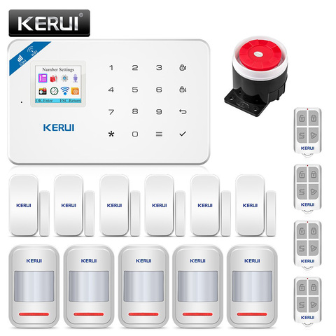 KERUI W18 Wireless WiFi GSM Home Security Alarm System Burglar Alarm Kit Android ios APP Control  With Remote Controller ► Photo 1/6