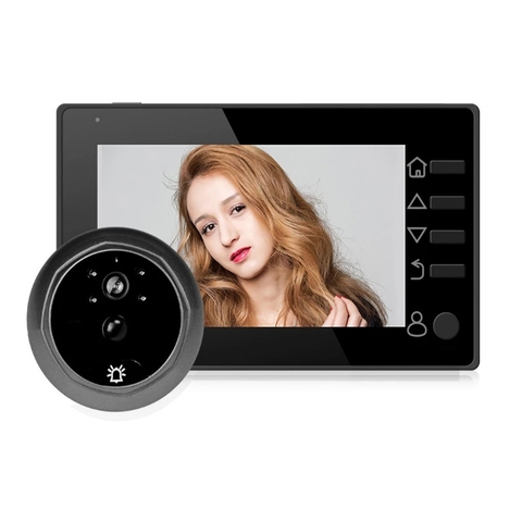Door Video Peephole Camera Q10 Doorbell 4.3 inch LCD Digital Electronic Viewer IR Night Vision Support Motion Detection ► Photo 1/6