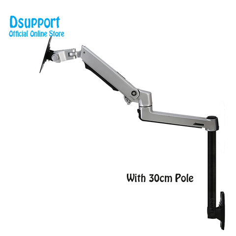 XSJ8012W-300 Wall Mount Full Motion Monitor Mount Arm Aluminum Mechanical Spring Arm Monitor Holder Support ► Photo 1/6