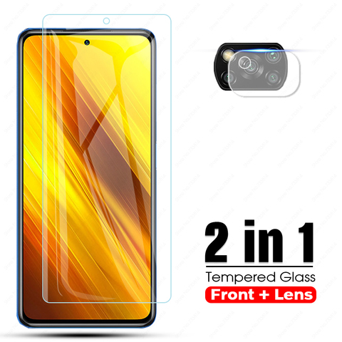 HD Protective Tempered Glass For xiaomi mi poco x3 nfc x2 Screen Protector For Mi Poco X3 NFC X2 x 3 2 3x Camera Lens Glass Film ► Photo 1/6