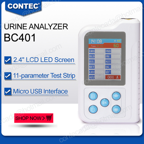 CONTEC BC401 Handheld Digital Urine Analyzer with 100PCS Test Strips Urine Tester,USA ► Photo 1/4