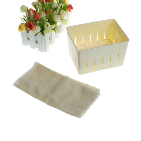 1Pcs/Set Plastic Tofu Maker Press Mold Kit + Cheese Cloth Soy DIY Food Grade PP Pressing Mould Kitchen Tools  ► Photo 1/6