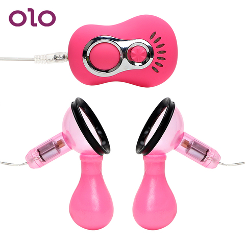 OLO 7 Speeds Vibrating Nipple Sucker Vibrator Nipple Pump Massager Breast Clitoris Stimulator Sex Toys for Women Adult Products ► Photo 1/6