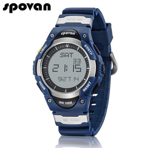 Relogio Masculino SPOVAN Mens Digital Sport Watch Fashion 100M Waterproof Chronograph Alarm Stopwatch Watches Clock For Men Kids ► Photo 1/6