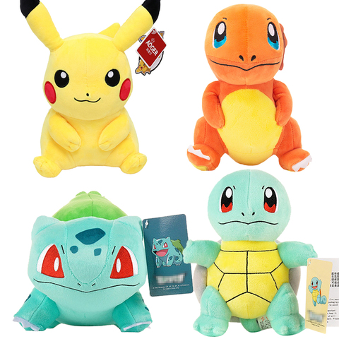 Pikachued Charmander Squirtle Bulbasaur Eevee elf anime plush toys pokemoned Dragonite Snorlax Mew cute stuffed doll Kids gifts ► Photo 1/6