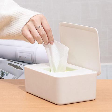 Household Dustproof Wet Wipe Storage Box Paper Tissue Storage Organizer Case ► Photo 1/6