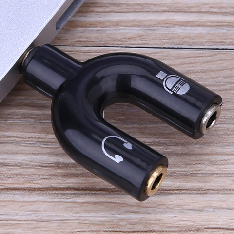 U Type 3.5mm Split Audio Adapter Headphone Microphone Adapter Cable For Xiaomi Samsung Huawei Smart Phone Universal Cable ► Photo 1/6