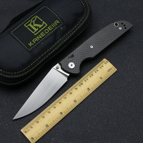 Kanedeiia Brand Dolphin folding Knife S35VN blade titanium carbon fiber handle camping pocket  Hunting Kitchen Knives EDC Tool ► Photo 1/1