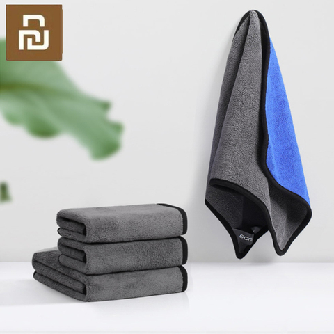 Xiaomi Car Cleaning Towel Soft Cloth Duster Microfiber Car Wash Towels Water Absorption Anti-Static Wash Towel  30*30/30*60 ► Photo 1/6