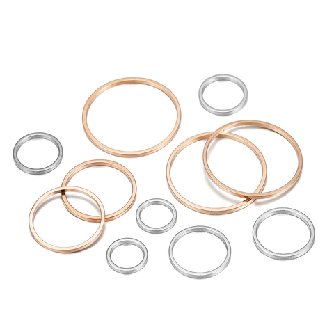 20-50pcs/lot 8-40mm Brass Closed Ring Earring Wires Hoops Pendant Connectors Rings For DIY Jewelry Making Supplies Accessories ► Photo 1/6