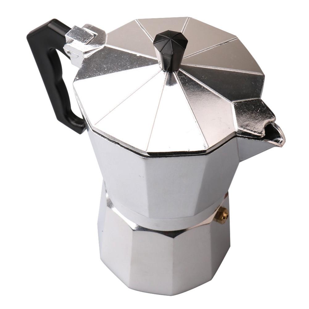 Moka Coffee Pot Espresso Latte Percolator Stove Coffee Maker Espresso Pot  Italian Coffee Machine 50/300/450ml Aluminum