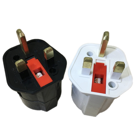 EU Euro 2 Pin to UK 3 Pin Plug AC Universal Adapter Travel Converter European ► Photo 1/6