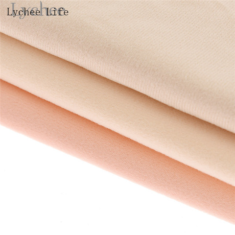 Lychee Life Doll Skin Fabric Solid Color Plush Cloth DIY Patchwork Sewing Supplies Accessories ► Photo 1/3