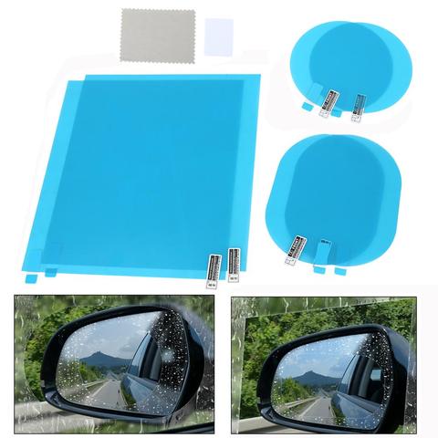 X Autohaux 2pcs Car Rearview Mirror Film Anti Rain Waterproof Anti-Scratch Clear Protective Car Membrane Sticker Rainproof Film ► Photo 1/6