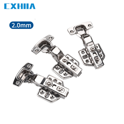 CXHIIA Thickened 304 Stainless Steel Hydraulic Hinge Cabinet Wardrobe Door Damping Spring Mute Door Hinge ► Photo 1/6