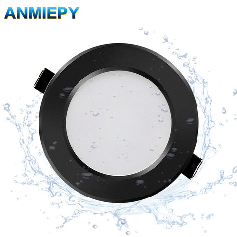 LED downlight 220V 230V waterproof Ceiling lamp 3w 5w7w 9w12w15w 18W Aluminum recessed downlights round led panel light Indoor ► Photo 1/6