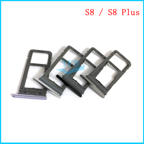 Sim Card Holder Slot Micro SD Tray For Samsung Galaxy S8 G950 S8 Plus G955 Replacement Adapters ► Photo 1/2