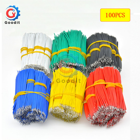 100PCS/set 24AWG Tin-Plated Breadboard PCB Solder Cable 24AWG 8cm Fly Jumper Wire Tin Conductor Wires 1007-24AWG Connector Wire ► Photo 1/6