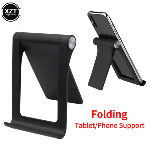 Universal Phone Holder Desk Stand for Mobile Phone Tripod for iPhone Xs Max Huawei P30 Xiaomi Mi 9 Tablet Plastic Foldable ► Photo 1/1