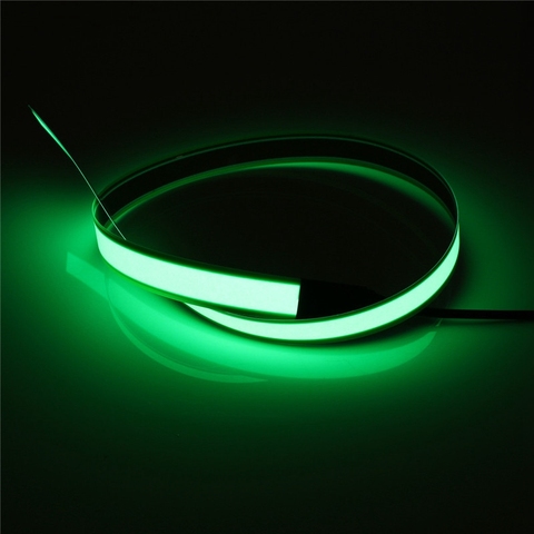 Jiguoor 1M 4 Modes LED light strip Electroluminescent Tape EL Wire Glowing Rope Flat Light festival party Christmas decoration ► Photo 1/6