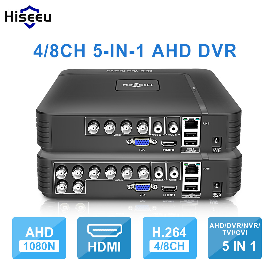 Analog Camera To Nvr AHD 1080N 4CH 8CH CCTV DVR Mini DVR 5IN1 For