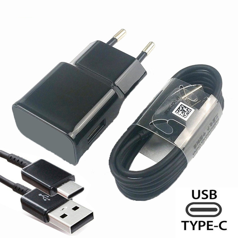 For Samsung S10 A50 A70 Fast Charger USB Type-C Cable Adaptive Fast Charging Charger for Samsung S10E S10 plus S9 S8 Note 10 8 9 ► Photo 1/6