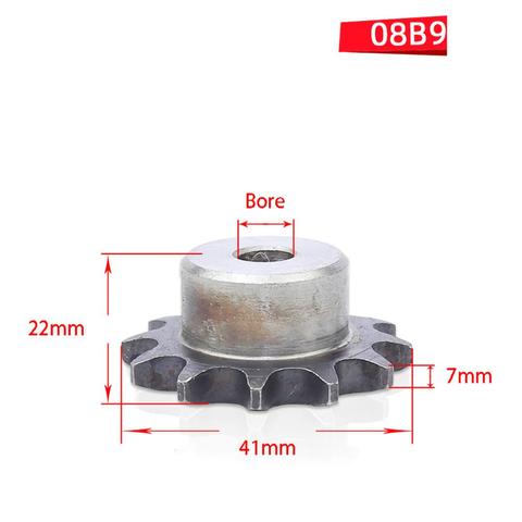 1Pcs A3 Steel 08B Chain Drive Sprocket 9-24 Tooth Roller Chain Gear Pitch 12.7mm Industrial Sprocket Wheel ► Photo 1/6