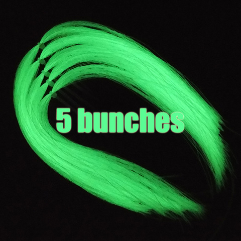 lunker luminous glow ultra violet fluorescent fly fishing lurex tinsel strand string line tying diy material assist hooks flies ► Photo 1/4