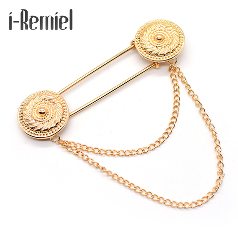 Hot Sale New Arrival Trendy Broche Pin Brooches Exaggerated Brooch Men 's Clothing Shawl Deduction Coat Chest X - Cardigan ► Photo 1/5