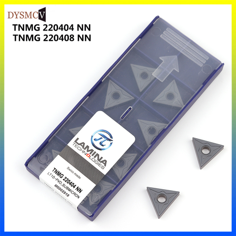 LAMINA 100% original TNMG220404 / 08 NN LT10 cylindrical turning tool TNMG 220408 PVD carbide blade lathe CNC milling cutter ► Photo 1/6