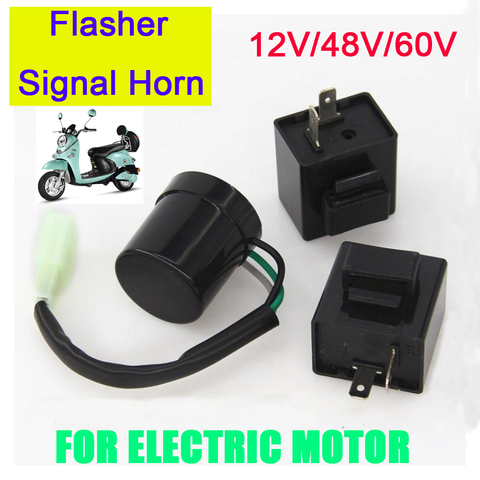 12V 48V 60V Flasher for Electric Scooter,Turn Signal Horn/Blinker Indicator Relay Auto Parts Electric Motorcycle Accessories ► Photo 1/6