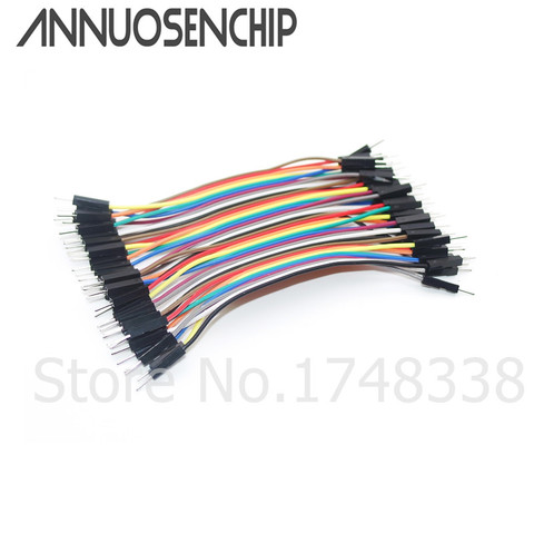 40PCS 10CM 2.54MM Row Male to Male Dupont Cable Breadboard Jumper Wire For arduino ► Photo 1/4