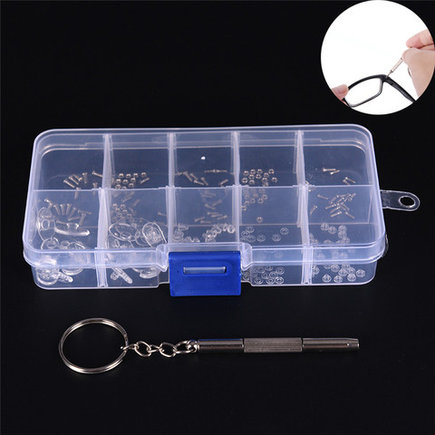 1 Set Glasses Sunglasses Spectacles Watch Tiny Screws Nut Assortment Repair Tool Kit ► Photo 1/6