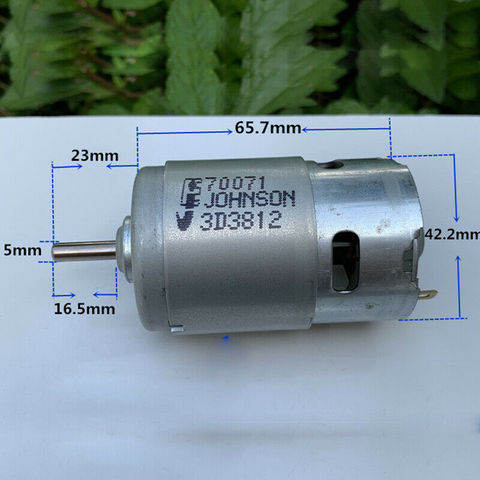 JOHNSON 775 DC Parts Motors Electric-Power-Tool Drill High-Speed 24000RPM Large Torque New DC 12V 18V 20V with Cooling Fan ► Photo 1/6