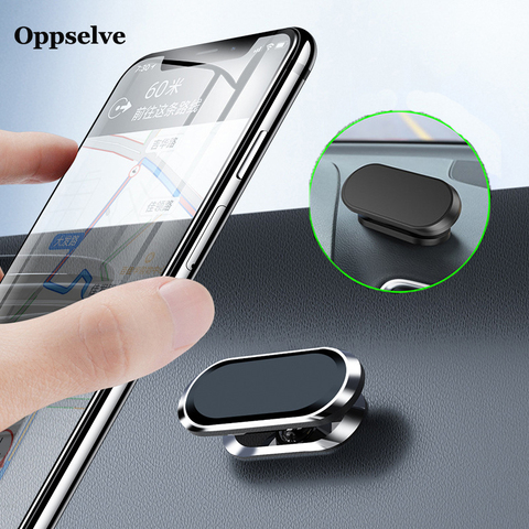 Oppselve Magnetic Car Phone Holder Mini Strip Shape Stand For iPhone X Samsung Xiaomi Huawei Metal Magnet GPS Car Mount for Wall ► Photo 1/6