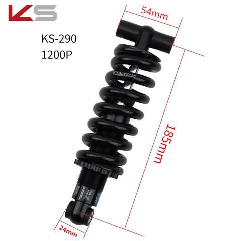 KS High-Pound Spring Shock Absorber Folding Bicycle Mountain Bike Rear Shocks Electric Scooter Damper 1200/1500/3000P ► Photo 1/6