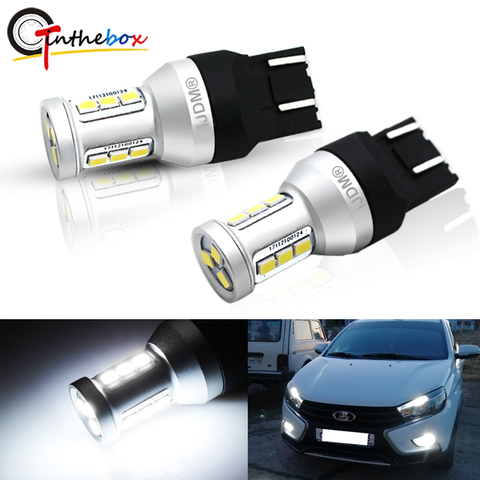 2PCS High Power T20 7443 W21/5W 7440 W21W CAN-bus LED DRL Daytime Running Light Backup Lamp bulbs For Lada Kalina Granta Vesta ► Photo 1/6