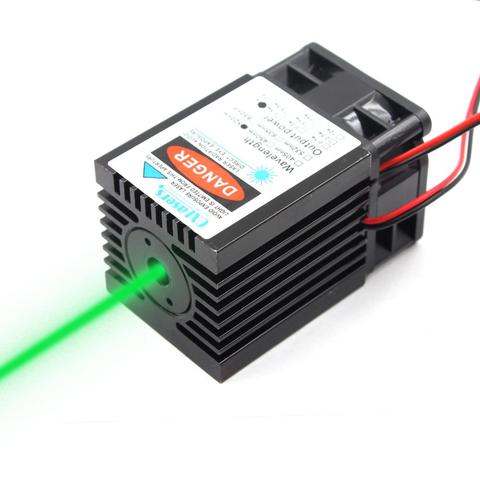 oxlasers high power 1W 1000mW 520nm Green Laser Module laser bird repeller diode lasers with cooling fan long duty cycle ► Photo 1/6
