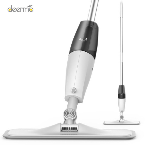 Deerma Water Spraying Sweeper Floor Cleaner Carbon Fiber Dust Mops 360 Rotating Rod 350ml Tank Waxing Mop ► Photo 1/4