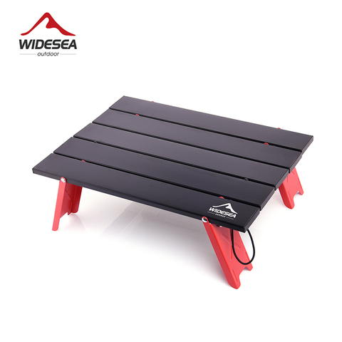 Widesea Camping Mini Portable Foldable Table for Outdoor Picnic Barbecue Tours Tableware Ultra Light Folding Computer Bed Desk ► Photo 1/6