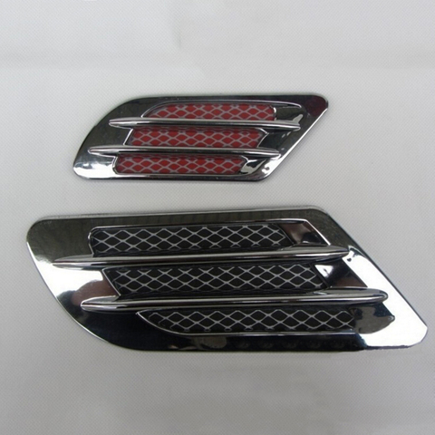 2Pcs New Universal Car Side Air Flow Vent for Fender Hole Cover Intake Grille Duct Decoration ABS Sticker Decorative Car-styling ► Photo 1/6